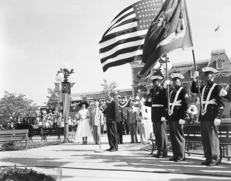 Disneyland opening Day Dedication July 17, 1955 Walt Disney photo(c)Disney
